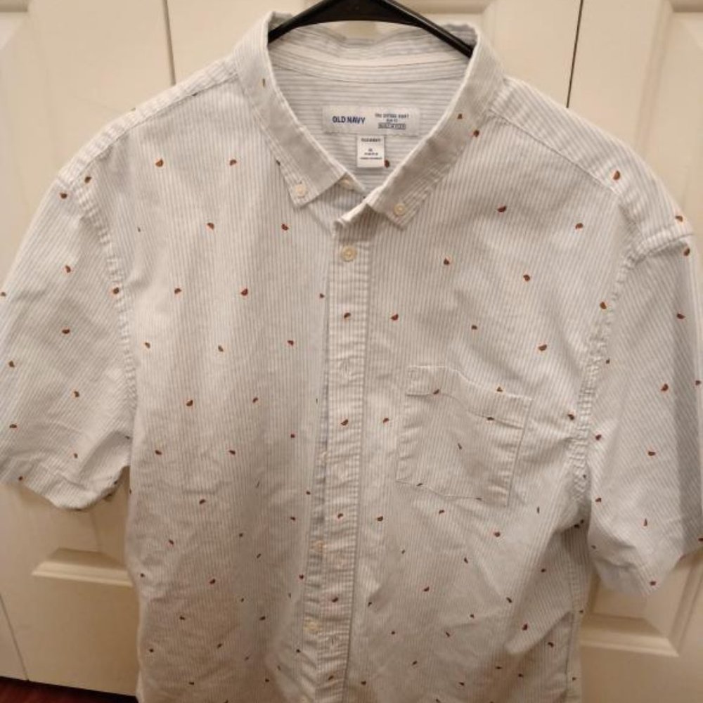 Old Navy Watermelon pattern Oxford shirt